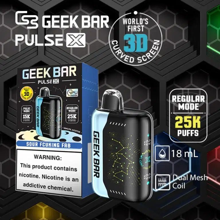 【超值特惠買5送1】GEEK BAR 星空系列 25000口拋棄式機皇 首創「3D 曲面全螢幕」視覺炸裂 18ml 巨量裝 5%尼古丁鹽強勁擊喉 台灣現貨：圖片 2