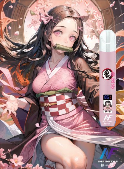 【INF 無限】鬼滅之刃聯名主機 夢幻側邊漸層呼吸燈 智能發光螢幕角色動畫 全方位適配 RELX / SP2S 台灣現貨極速配發:圖片 2
