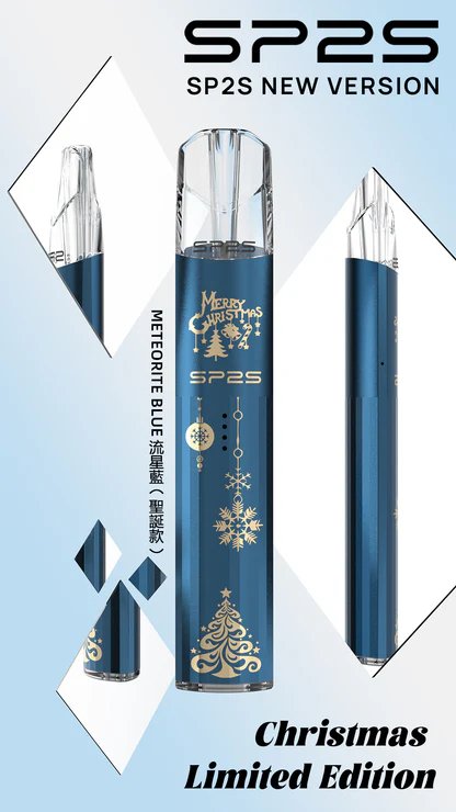 【聖誕限定】SP2S 頂級鈦金屬浮雕主機 鈦金屬立體浮雕呈現極致奢華質感 璀璨七彩 LED 閃耀動人 完美兼容一代通用煙彈 台灣現貨:圖片 5