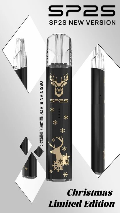 【聖誕限定】SP2S 頂級鈦金屬浮雕主機 鈦金屬立體浮雕呈現極致奢華質感 璀璨七彩 LED 閃耀動人 完美兼容一代通用煙彈 台灣現貨:圖片 7